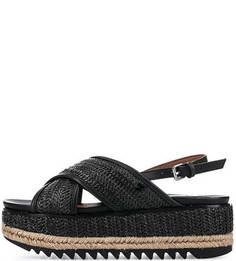 Черные босоножки на платформе Gioseppo