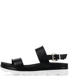 Черные босоножки из натуральной кожи Tosca BLU