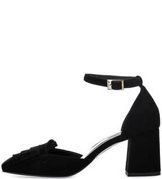 Замшевые босоножки на устойчивом каблуке Tosca BLU