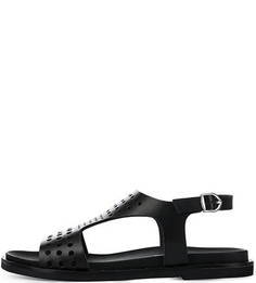 Кожаные сандалии с перфорацией Tosca BLU