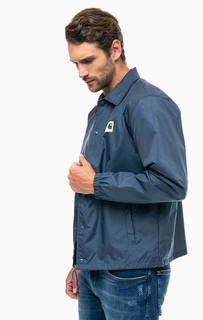 Синяя ветровка с отложным воротничком Carhartt WIP