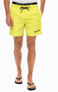 Желтые купальные шорты Calvin Klein