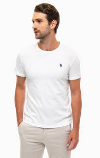 Однотонная хлопковая футболка U.S. Polo Assn.