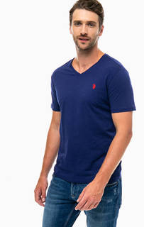 Однотонная хлопковая футболка U.S. Polo Assn.