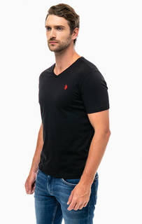 Однотонная хлопковая футболка U.S. Polo Assn.