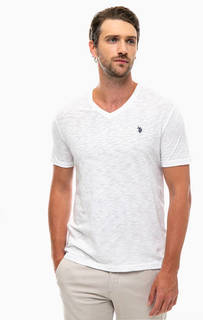 Хлопковая футболка с короткими рукавами U.S. Polo Assn.