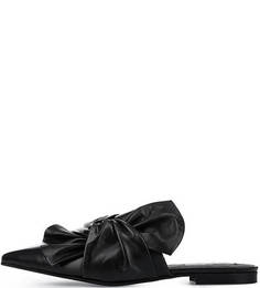 Черные мюли из натуральной кожи Tosca BLU