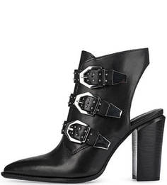 Кожаные босоножки с декоративными ремешками Bronx