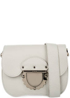 Сумка из мягкой кожи с откидным клапаном Furla