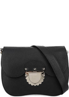 Сумка из мягкой кожи с откидным клапаном Furla