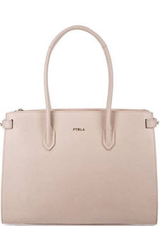Сумка из натуральной кожи с длинными ручками Furla