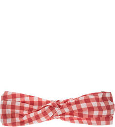 Хлопковая повязка в клетку United Colors of Benetton