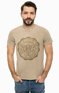 Хлопковая футболка с принтом Wrangler