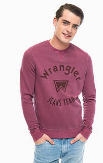 Бордовый свитшот с принтом Wrangler