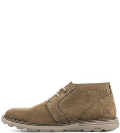 Ботинки цвета хаки из нубука Caterpillar