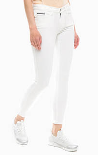 Белые брюки из вискозы Calvin Klein Jeans