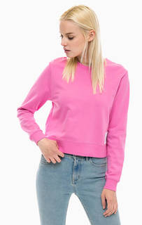 Розовый свитшот из хлопка Calvin Klein Jeans