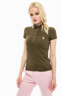 Хлопковая футболка поло с короткими рукавами U.S. Polo Assn.