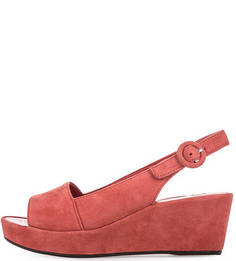 Замшевые босоножки кораллового цвета Högl