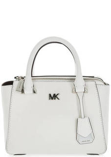 Маленькая белая сумка из гладкой кожи Michael Michael Kors