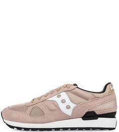 Текстильные кроссовки с замшевыми вставками Saucony