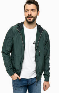 Ветровка зеленого цвета с капюшоном Lee