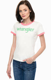 Хлопковая футболка с принтом Wrangler