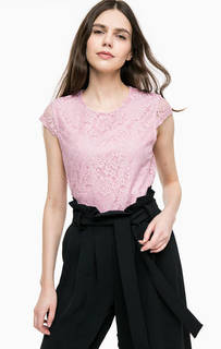 Розовая кружевная блуза Vero Moda