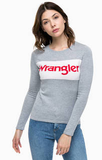 Серый джемпер с длинными рукавами Wrangler