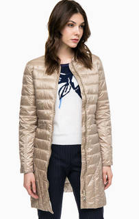 Удлиненная куртка бежевого цвета Pennyblack