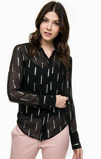 Полупрозрачная шелковая блуза Marciano Guess