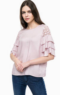 Блуза из вискозы с хлопковыми вставками Vero Moda