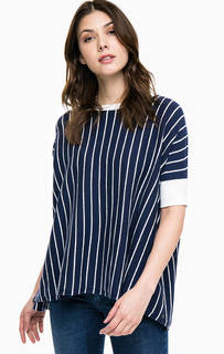 Полосатая туника-джемпер из хлопка Pennyblack