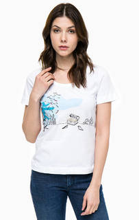 Хлопковая футболка с ярким принтом Pennyblack