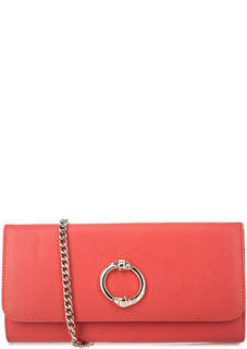 Кожаный клатч с плечевой цепочкой Cavalli Class
