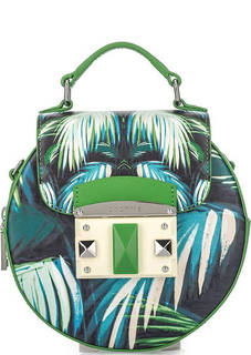 Зеленая кожаная сумка Cromia
