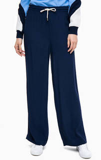Широкие брюки синего цвета Pennyblack