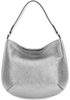 Серебристая сумка из натуральной кожи Gianni Chiarini
