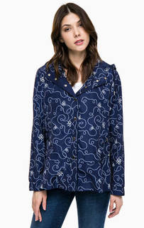 Синяя ветровка со съемным капюшоном Pennyblack