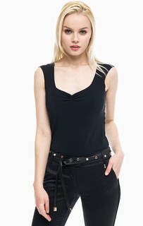 Черный топ из эластичной ткани Patrizia Pepe