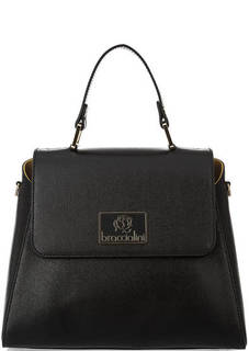 Сумка из сафьяновой кожи с откидным клапаном Braccialini