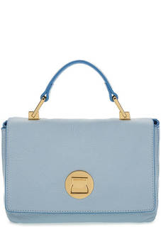 Голубая сумка из мягкой кожи Coccinelle