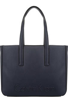 Синяя сумка с длинными ручками Calvin Klein Jeans