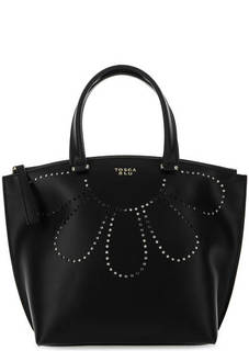 Кожаная сумка через плечо с короткими ручками Tosca BLU