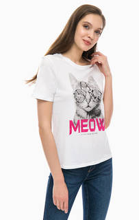 Хлопковая футболка с принтом Only