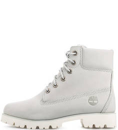 Голубые ботинки из нубука Timberland