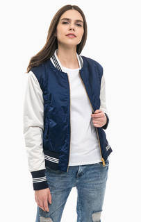 Легкая куртка бомбер синего цвета Scotch&Soda