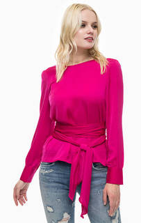 Блуза цвета фуксии с запахом Only