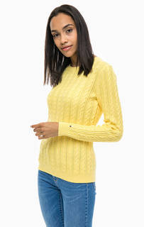 Желтый джемпер из хлопка Tommy Hilfiger