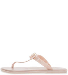 Резиновые пляжные сланцы розового цвета Michael Michael Kors